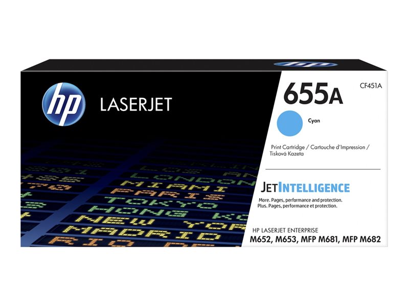 HP 655A LaserJet Toner Cartouche Cyan