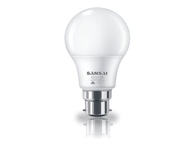 Sansai, LED light bulb, shape: A60, B22, 12 W, cool white light, 6500 K