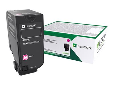 Lexmark CX725 High Yield magenta original toner cartridge LCCP Product shot Left-angle 79150
