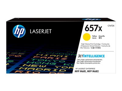 HP 657X LJ Toner Cartouche Jaune HY