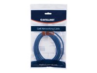 Intellinet Network Patch Cable, Cat6, 1.5m, Blue, CCA, U/UTP, PVC, RJ45, Gold Plated Contacts, Snagless, Booted, Lifetime War