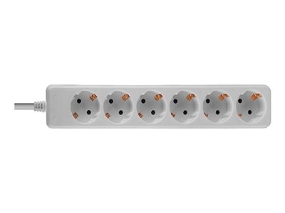 LINDY Mains 6 way gang socket