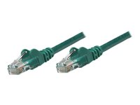 Intellinet Network Patch Cable, Cat5e, 0.5m, Green, CCA, U/UTP, PVC, RJ45, Gold Plated Contacts, Snagless, Booted, Lifetime W