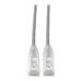 Eaton Tripp Lite Series Cat6 Gigabit Snagless Slim UTP Ethernet Cable (RJ45 M/M), PoE, Gray, 2 ft. (0.61 m)