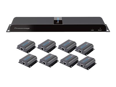 TECHLY HDMI 1x8 Extender Splitter mit IR Optionen & Zubehör