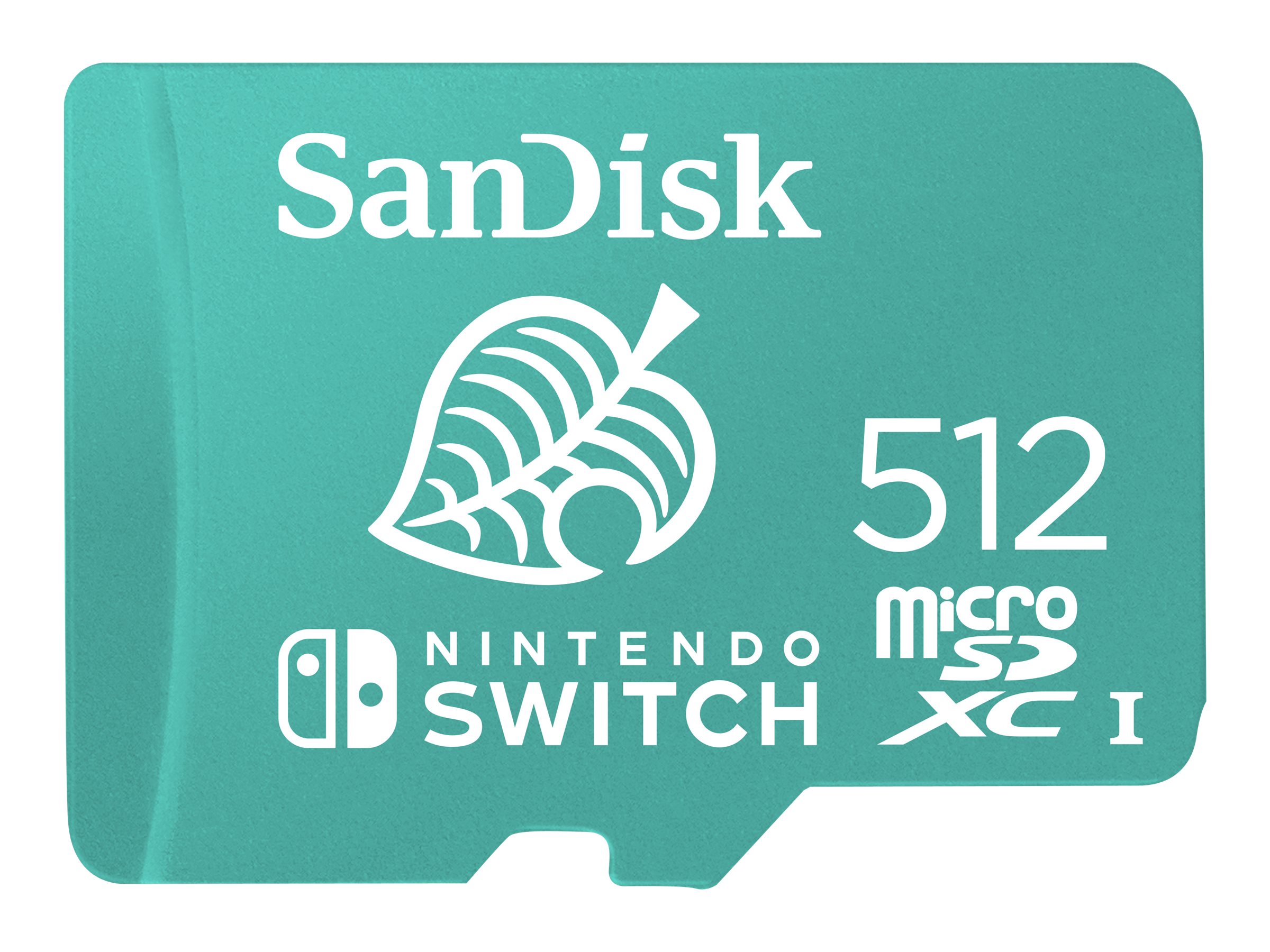 SanDisk 512GB microSDXC for Nintendo Switch - Teal - SDSQXAO-512G-GNCZN