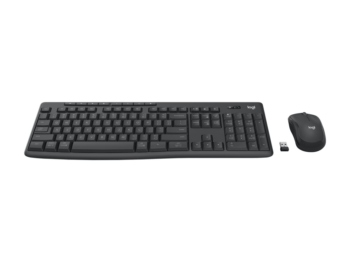 Logitech MK370 Combo for Business keyboard and mouse set QWERTY US graphite Input Component Front 71795