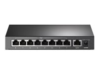 TP-Link TL-SF1009P - Switch - unmanaged - 8 x 10/100 (PoE+) + 1 x 10/100 - desktop - PoE+ (65 W)