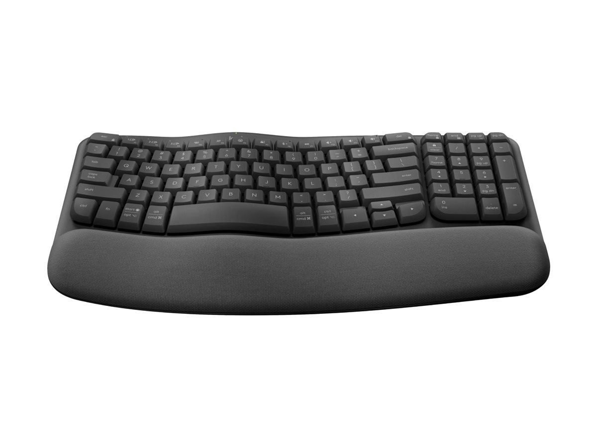 Logitech Ergo Series Wave Keys for Business keyboard QWERTY US graphite Input Product shot Front 79801