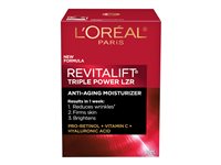 L'Oreal Revitalift Triple Power LZR Anti-Aging Moisturizer with Retinol and Hyaluronic Acid - 50ml