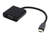 AddOn 8in HDMI to VGA Cable - Video converter - HDMI - VGA - black - for Lenovo ThinkCentre M75t Gen 2; M90a Pro Gen 3; M90q Gen 2; M90t Gen 3; ThinkCentre neo 70