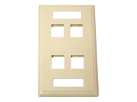 C2G Premise Plus Multimedia Keystone Wall Plate