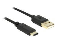 DeLOCK USB 2.0 USB Type-C kabel 2m Sort