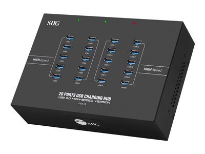 SIIG 20-Port Industrial USB 3.0 Hub with Charging