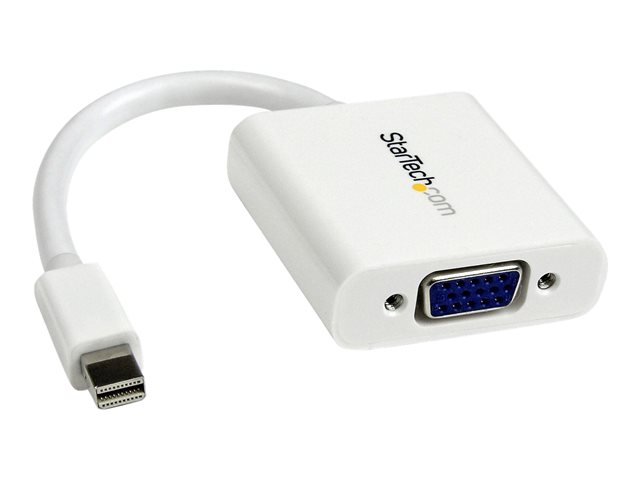 Image of StarTech.com Mini DisplayPort to VGA Adapter - White - 1080p - Thunderbolt to VGA Monitor Adapter - Mini DP to VGA Converter (MDP2VGAW) - video converter - white