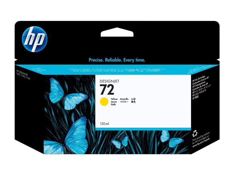 HP NO72 CARTOUCHE ENCRE JAUNE V