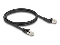 DeLOCK CAT 6a S/FTP 1m Patchkabel Sort