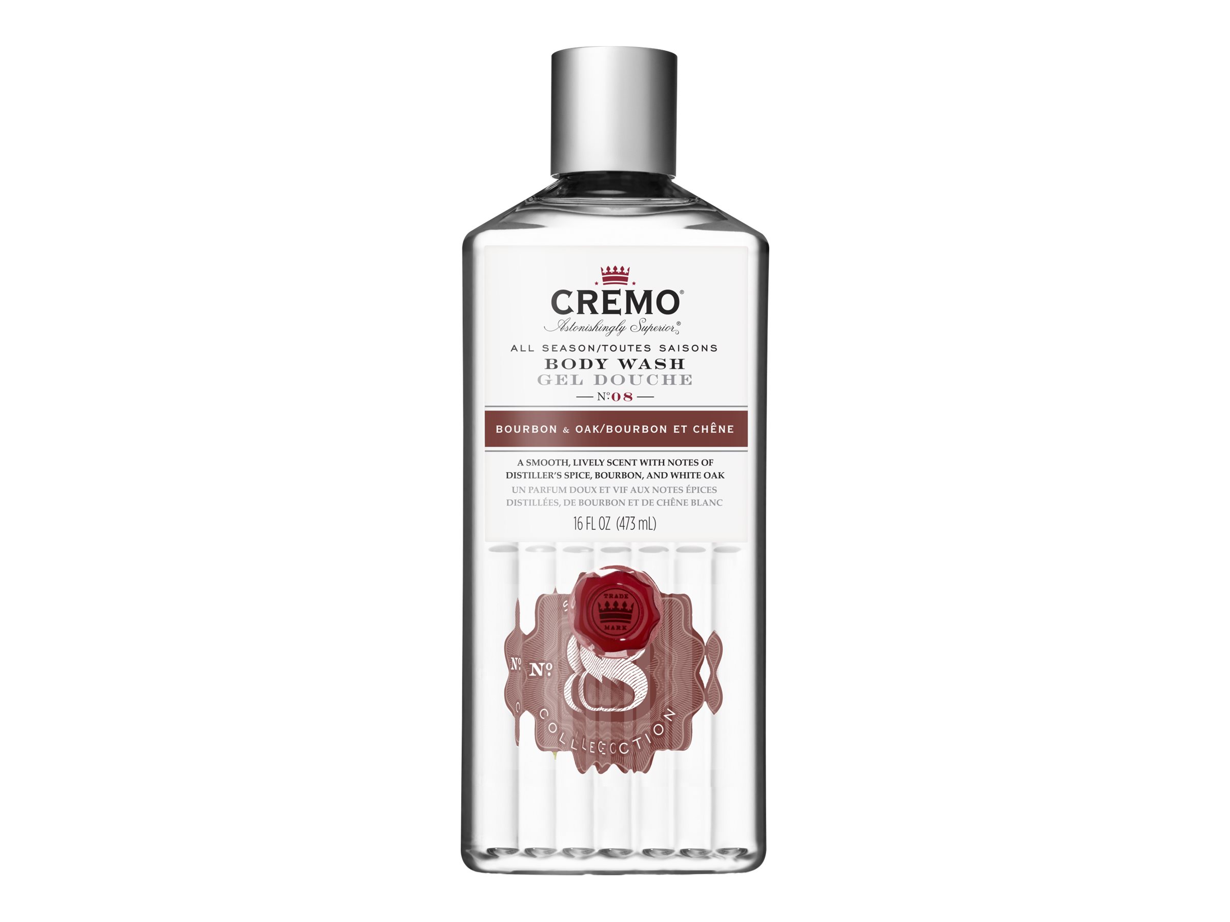 CREMO BODY WASH BOURBON/OAK 473ML
