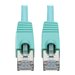 Eaton Tripp Lite Series Cat6a 10G Snagless Shielded STP Ethernet Cable (RJ45 M/M), PoE, Aqua, 12 ft. (3.66 m)