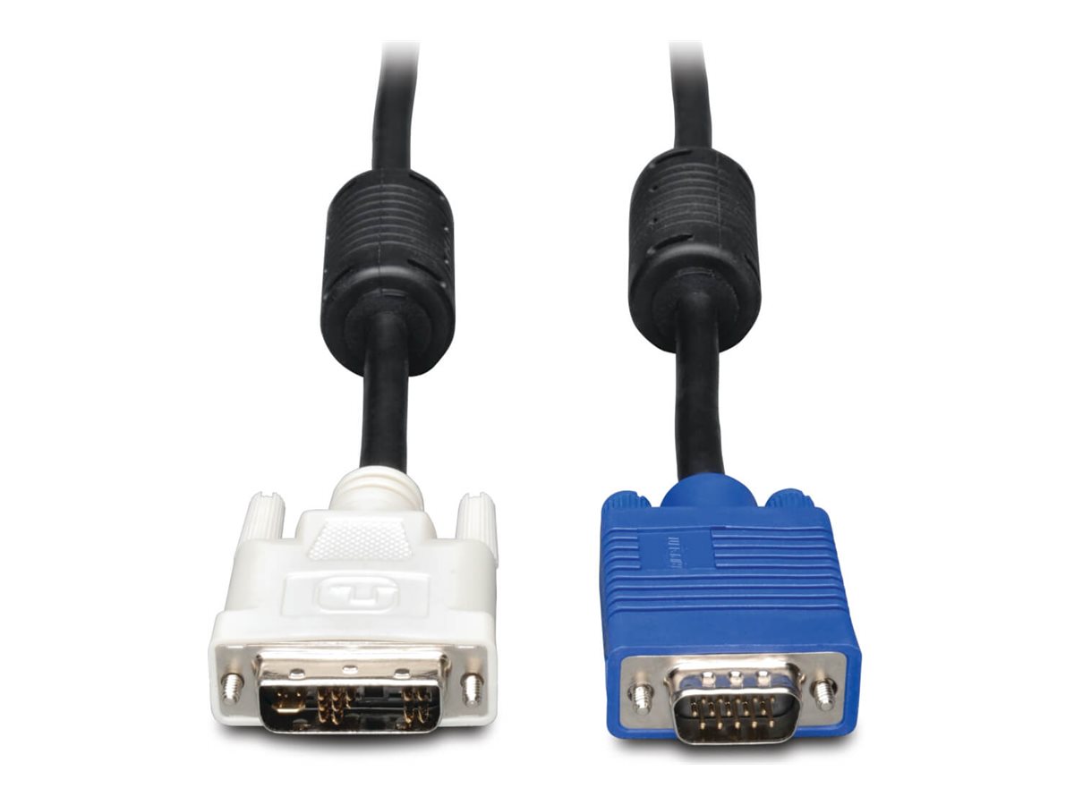 Tripp Lite 6ft DVI to VGA Monitor Cable Shielded with RGB High Resolution DVI-A to HD15 M/M 6'
