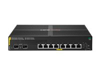HPE Aruba Networking CX 6000 8p 10M/100M/1G Class4 PoE 2p SFP 1G 67W Switch - switch - 8 ports - Managed - rack-mountable