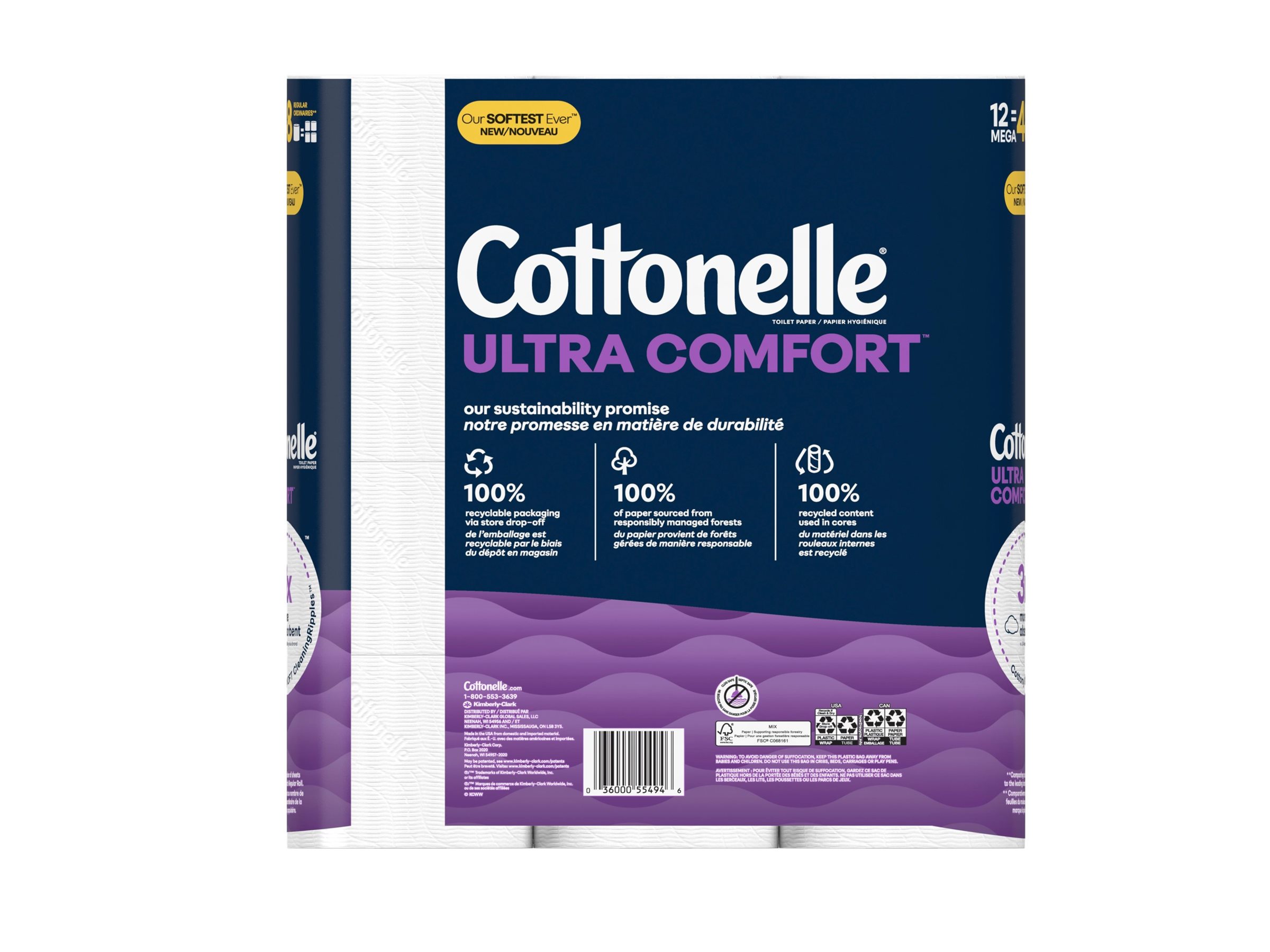 Cottonelle Ultra Comfort Toilet Paper - 12's