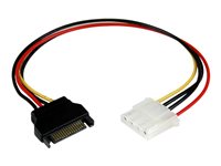 StarTech.com 12in SATA to LP4 Power Cable Adapter F/M - SATA to LP4 Power Adapter - SATA Female to LP4 Male Power Cable - 12 