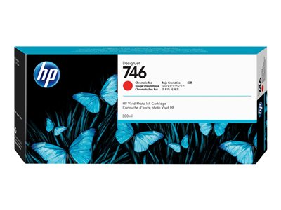 HP 746 300-ml Chromatic Red Ink Cartridg - P2V81A