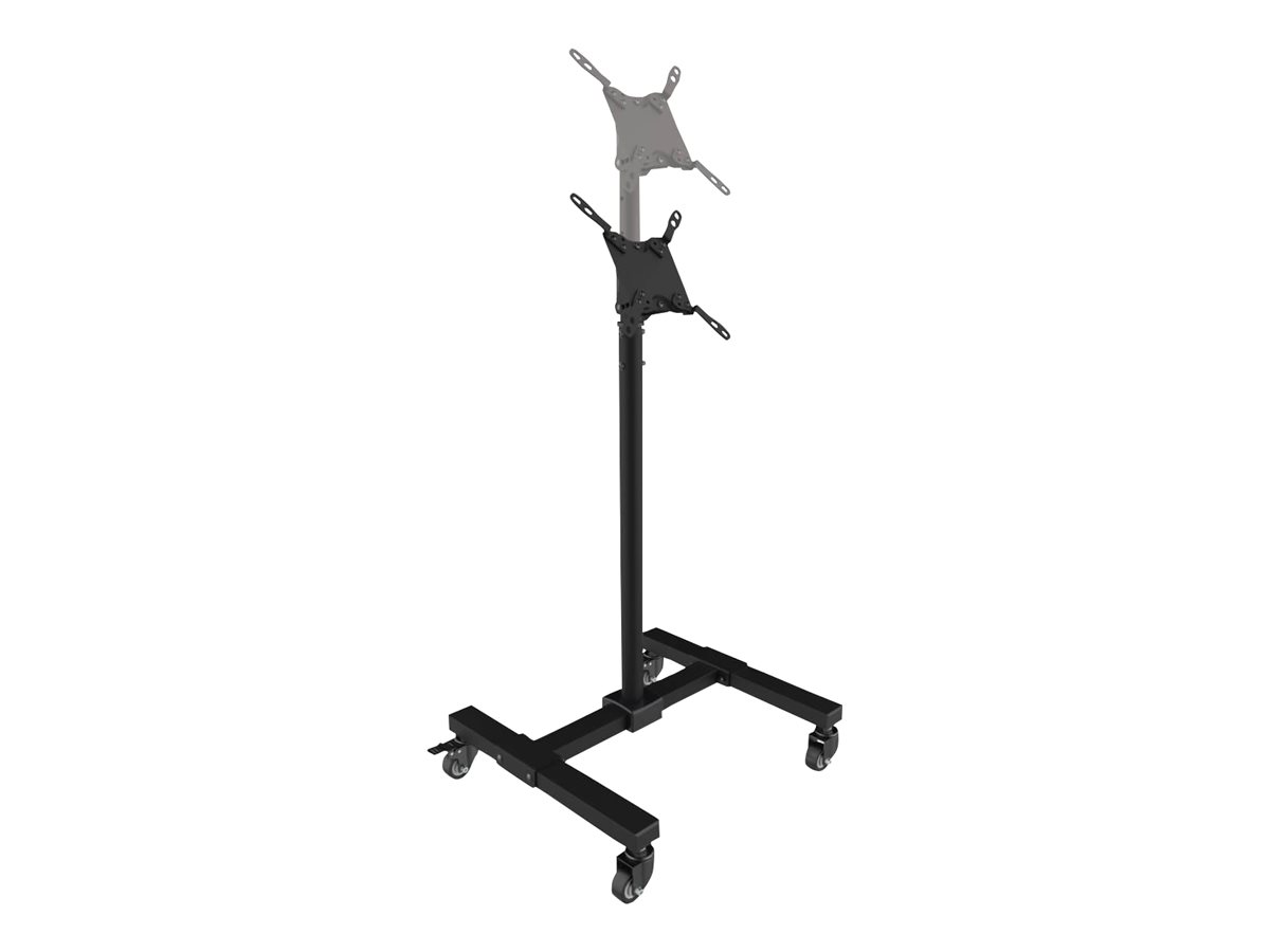 Tripp Lite Mobile Cart TV Stand Height-Adjustable Locking Casters 13-42in TVs and Monitors Black