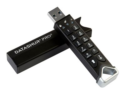 iStorage datAshur Pro2 - USB flash drive - encrypted - 8 GB - USB 3.2 Gen 1 - FIPS 140-2 Level 3