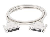 C2G Serial cable DB-25 (M) to DB-25 (F) 1 ft white