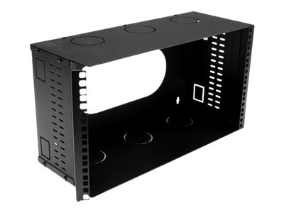 Dynamix HWMB200-6U Fully Enclosed Hinged Wall Mount Bracket rack Product shot Left-angle 79150