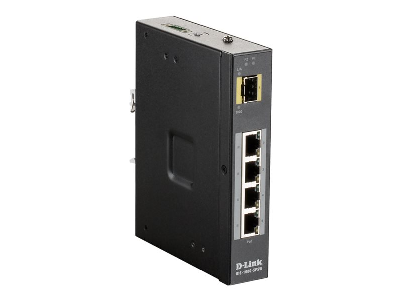 D-Link DIS 100G-5PSW - commutateur - 4 ports - non gr
