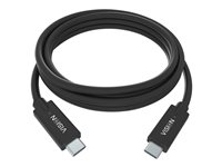 Vision Thunderbolt 3 / USB 3.0 / USB 3.1 Gen 1 USB Type-C kabel 2m Sort