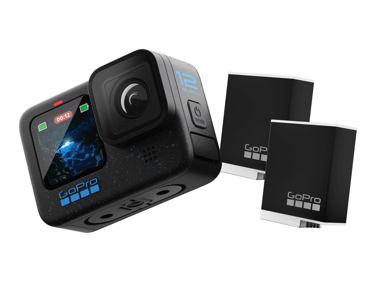 GoPro HERO12 Black Action Camera + Accessory Bundle - GP-CHDRB-121-RW