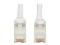 Eaton Tripp Lite Series Safe-IT Cat6a 10G Snagless Antibacterial UTP Ethernet Cable (RJ45 M/M), PoE, White, 7 ft. (2.13 m) CAT 6a Ikke afskærmet parsnoet (UTP) 2.1m Netværkskabel Hvid 