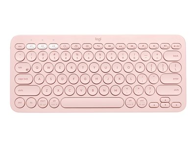 Keyboard Multi-Device K380 - - US keyboard QWERTY Logitech rose Bluetooth - -