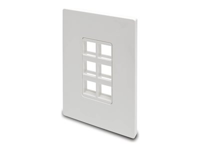 Tripp Lite Single-Gang 6-Port Wall Plate Keystone Cat5/Cat6 USB HDMI Dport RCA