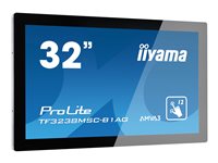 iiyama ProLite TF3238MSC-B1AG - 32" Diagonal Class (31.5" viewable) LED-backlit LCD display - digital signage - with touchscreen 1920 x 1080 - edge-lit - black