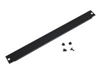 Triton 19'' záslepka 3U plná plastový zámek černá