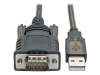 Eaton Tripp Lite Series RS232 to USB Adapter Cable with COM Retention (USB-A to DB9 M/M), FTDI, 5 ft. (1.52 m)