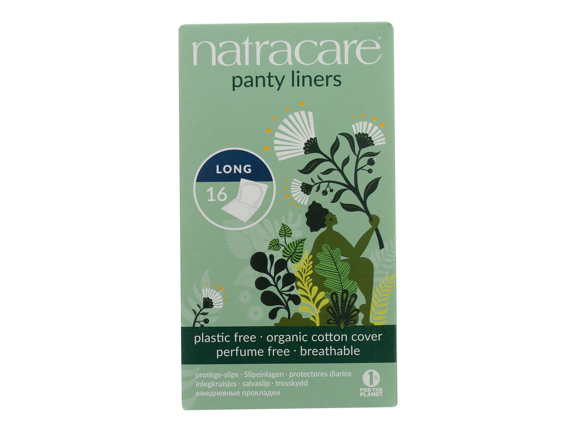 Natracare Panty Liners - Long - 16s