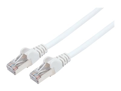 INTELLINET Patchkabel Cat6a-Stecker/Cat7-Rohkabel 0,25m weiß