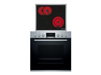 Bosch Serie | 4 Elektrisk ovn 71liter Klasse A Ovn med komfur Keramisk kogeplade