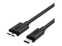 Unitek USB 3.1 Gen 1 USB-kabel 1m Sort