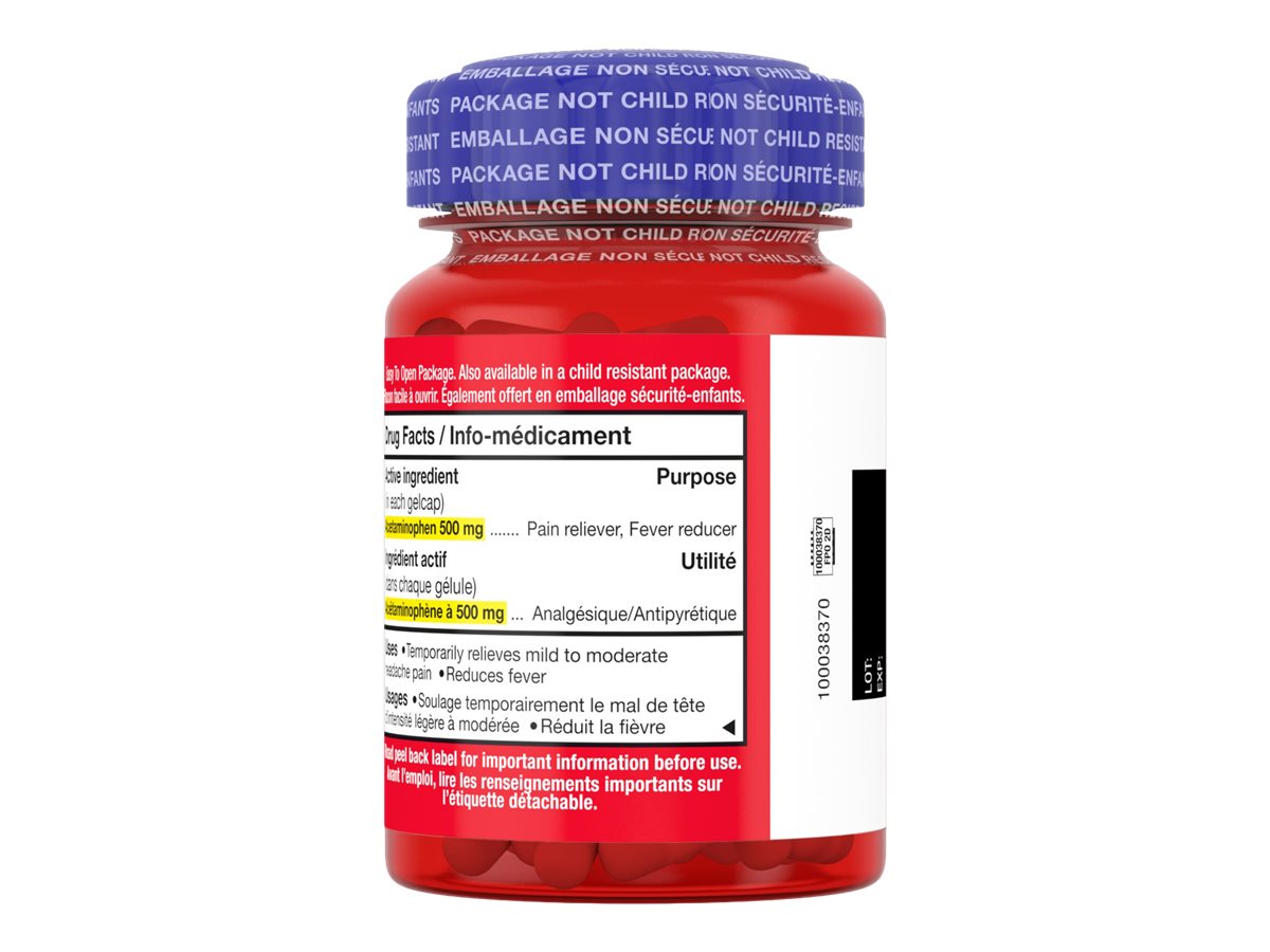 Tylenol* Rapid Release Extra-Strength Pain Reliever - Gelcaps 120s