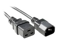 MicroConnect Strøm IEC 60320 C19 Strøm IEC 60320 C14 Sort 3m Forlængerkabel til strøm