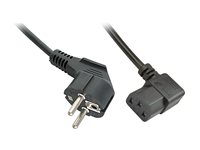 LINDY 3m IEC Mains lead angled