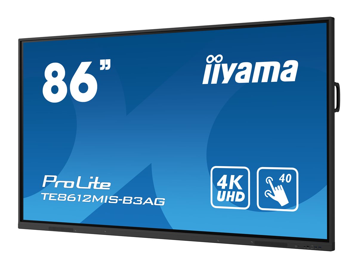 iiyama ProLite TE8612MIS-B3AG 86" Třída (85.6" zobrazitelný) displej LCD s LED podsvícením - 4K - pro digital signage / interaktivní komunikace – foto 2