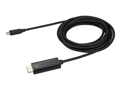 StarTech.com 10ft (3m) USB C to HDMI Cable, 4K 60Hz USB Type C to HDMI 2.0 Video Adapter Cable, Thunderbolt 3 Compatible, Laptop to HDMI Monitor/Display, DP 1.2 Alt Mode HBR2 Cable, Black